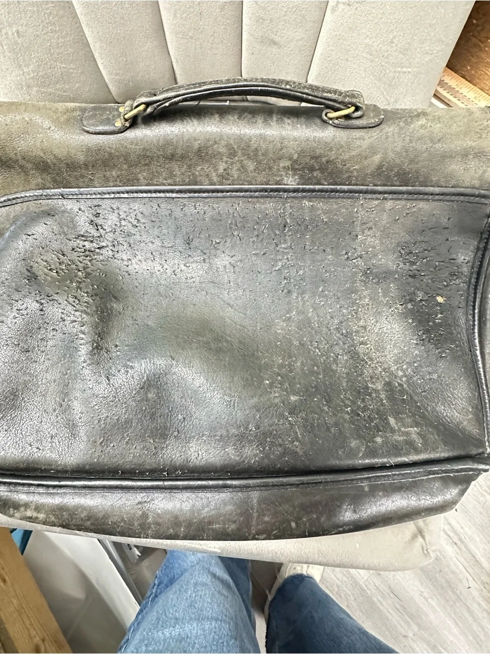 Vintage Coach Leather Messenger Briefcase Bag USA Made Style 3110